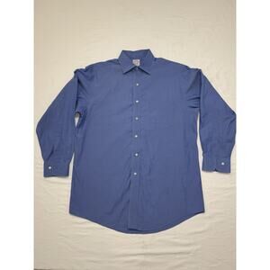 Brooks Brothers Shirt Mens 15.5-32 Blue Classic Fit Non Iron Button Down